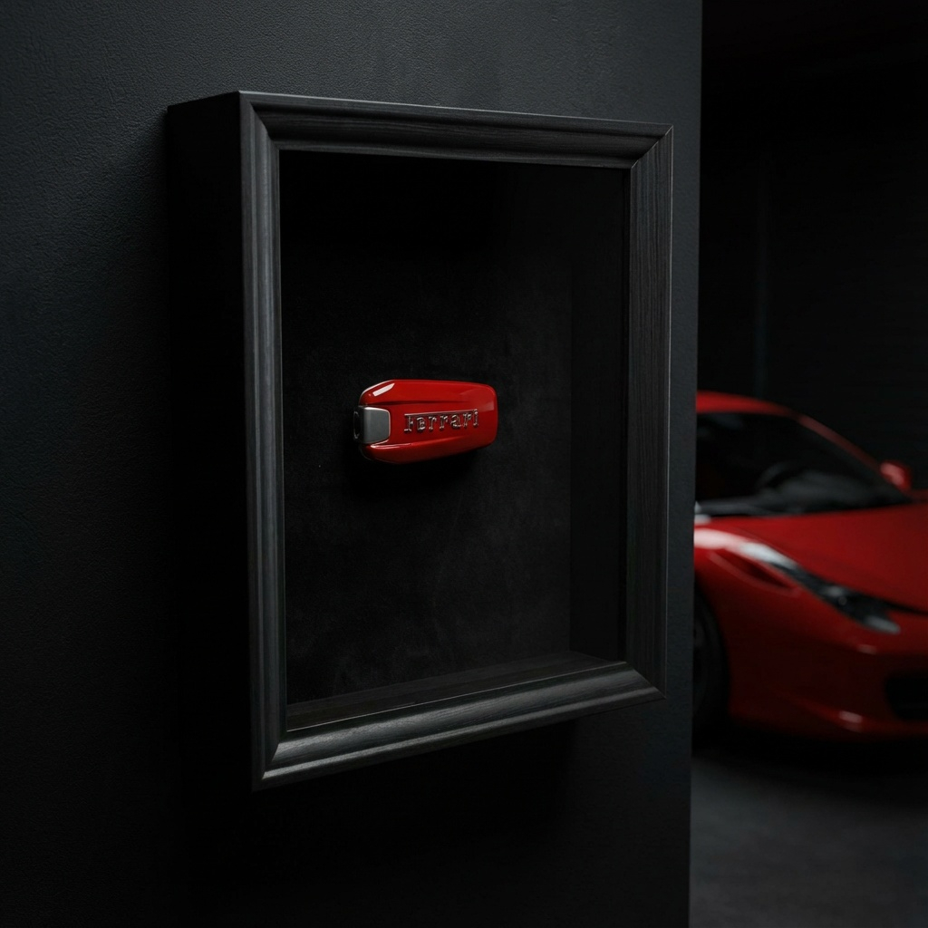 Ferrari Schlüsselrahmen Alcantara