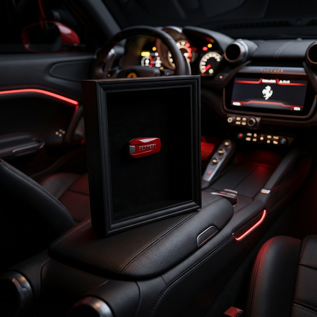 Ferrari Schlüsselrahmen Alcantara