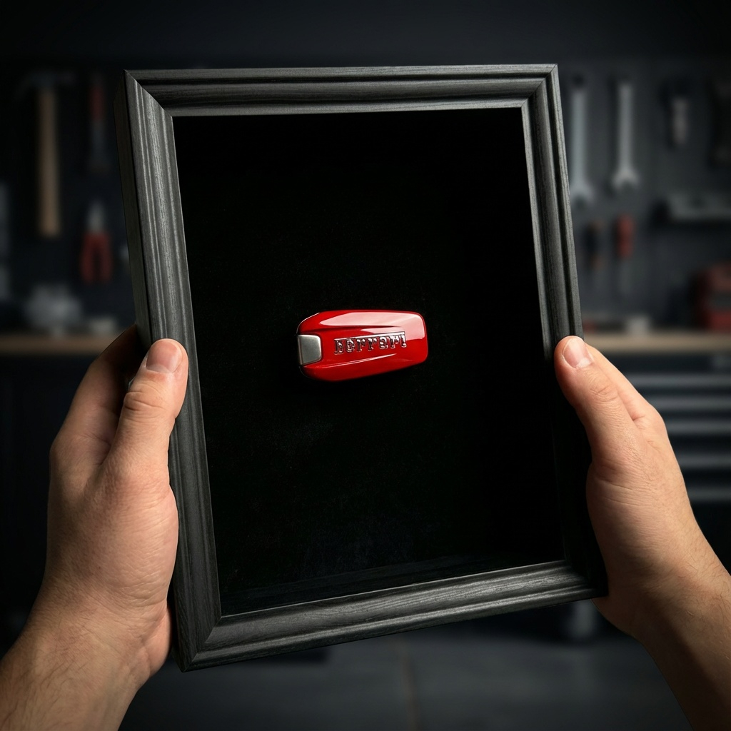 Ferrari Schlüsselrahmen Alcantara