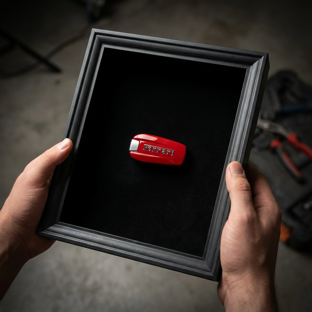 Ferrari Schlüsselrahmen Alcantara