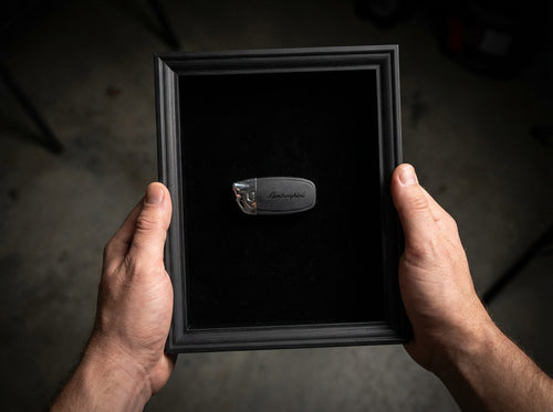 Lamborghini Schlüssel Rahmen Alcantara